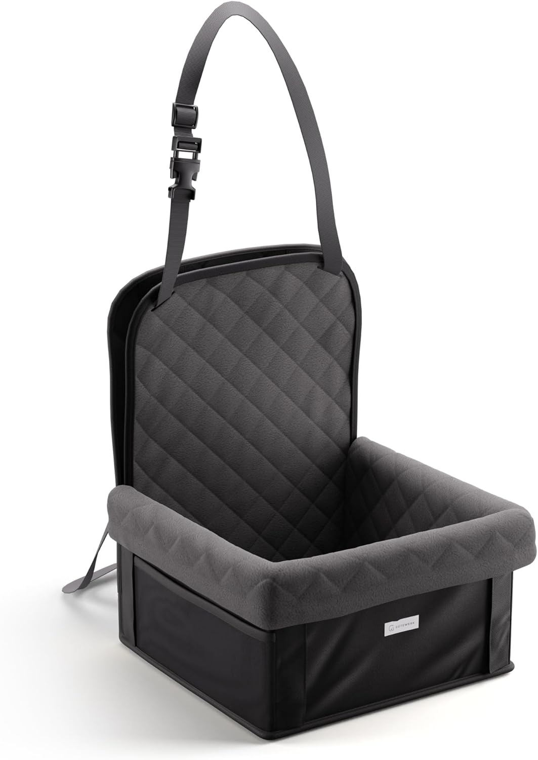 Gütewerk Hunde Autositz - Mittlerer und Kleiner Hundesitz für Vordersitz - Stabiles, faltbares Zubeh