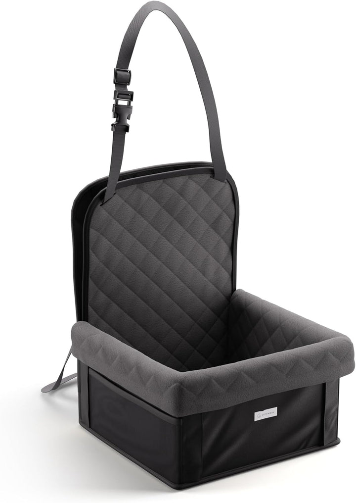 Gütewerk Hunde Autositz - Mittlerer und Kleiner Hundesitz für Vordersitz - Stabiles, faltbares Zubeh