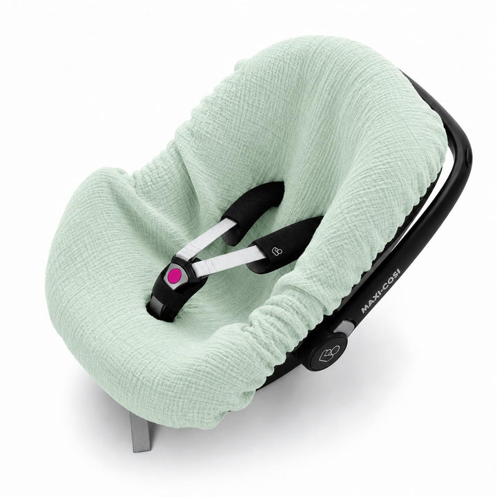 BEZUG Babyschale Sommer Sommerbezug Universal 100% Musselin Baumwolle Schonbezug Babyschalebezug (MU