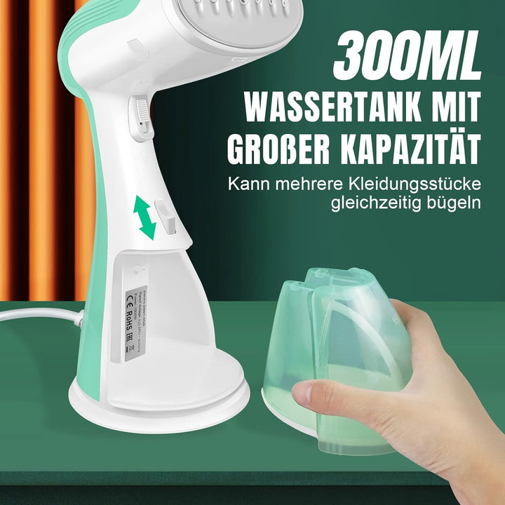 Dampfer für Kleidung, tragbarer vertikaler Dampfer, Handheld Garment Faltenentferner, 30s schnelles