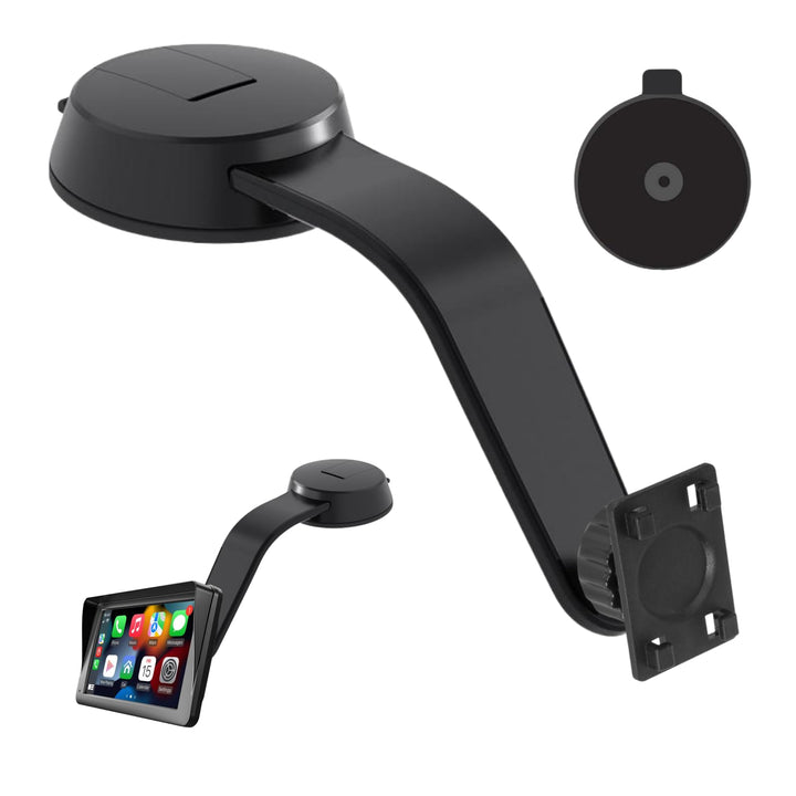 Saugnapfhalterung für Carplay-Bildschirm, Verstellbarer Arm aus Aluminiumlegierung, Low Profile Arma