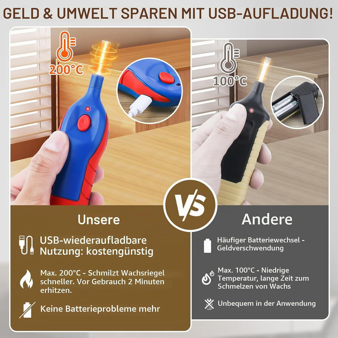 Laminat Reparaturset, 11 Farben Vinylboden Reparaturset mit Wärmestift Parkett Möbel Hartwachs Repar
