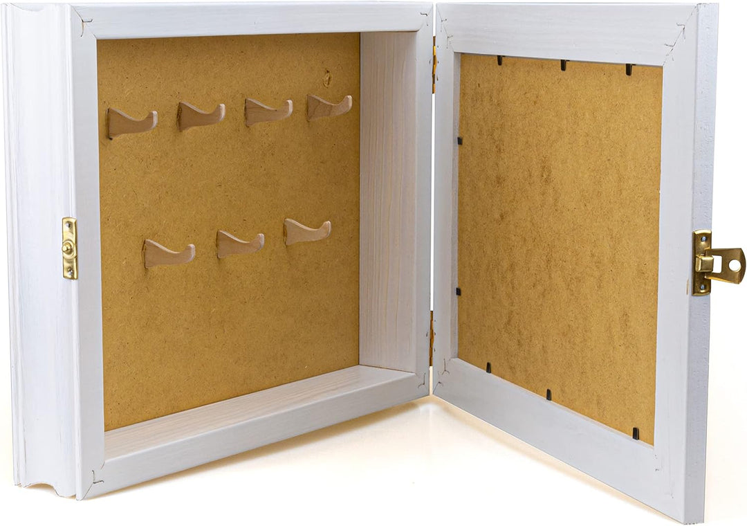 Schlüsselkasten aus Holz Hängeschrank mit Schlüsselbrett Wandorganizer für Schlüsselaufbewahrung Sch