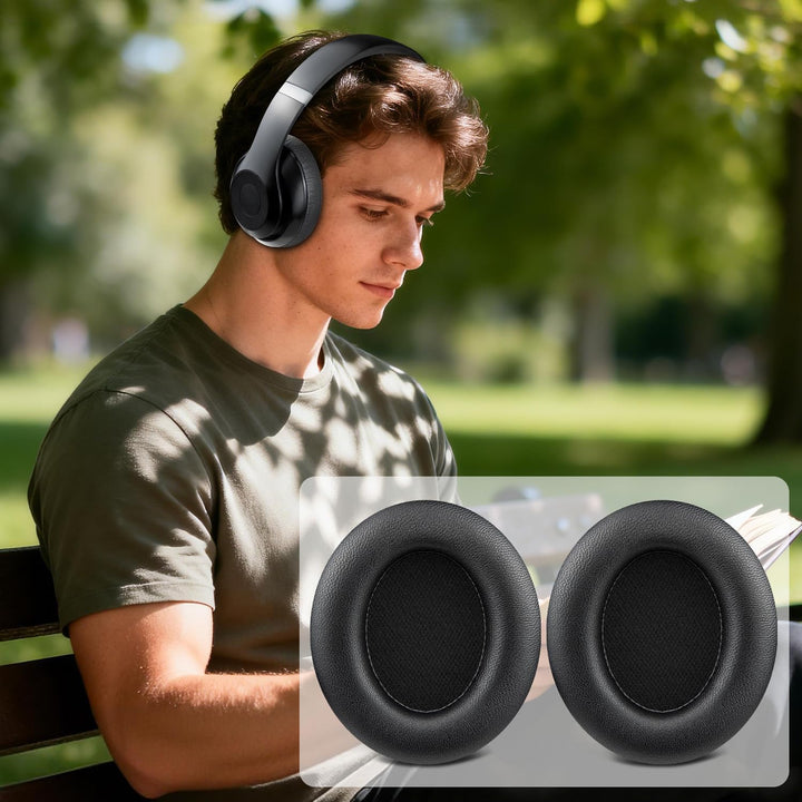 SOULWIT Lammfell Ersatz Ohrpolster für Beats Studio Pro Wireless Noise Cancelling Kopfhörer, Ersatzp