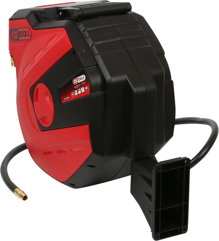KS Tools 515.3445 Automatischer Druckluftschlauch-Aufroller, Ø 13mm x 15m