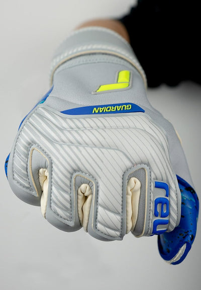 Reusch Herren Attrakt Guardian Unisex Torwarthandschuhe mit Innennaht Schnitt und Grip Fusion Belag,
