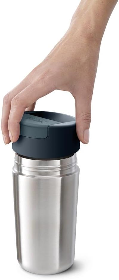 Joseph Joseph Sipp Reisebecher, Hygienischer, auslaufsicherer wiederverwendbarer Becher, Kaffee & Te