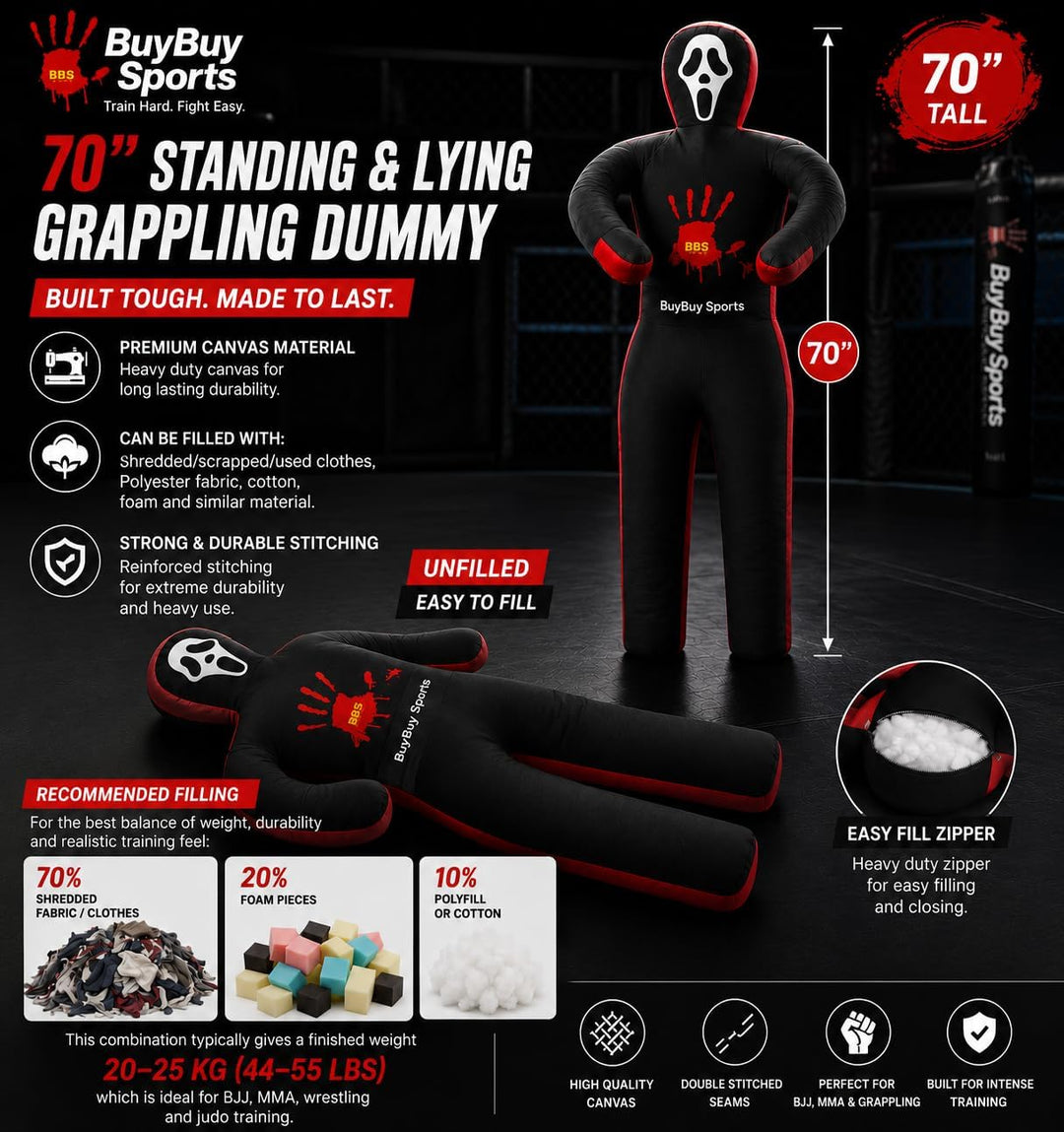 KaufenKaufen Sport MMA Training, Brazilian Jiu Jitsu, BJJ Bag, Judo Kampfsport und Fitnesstraining,