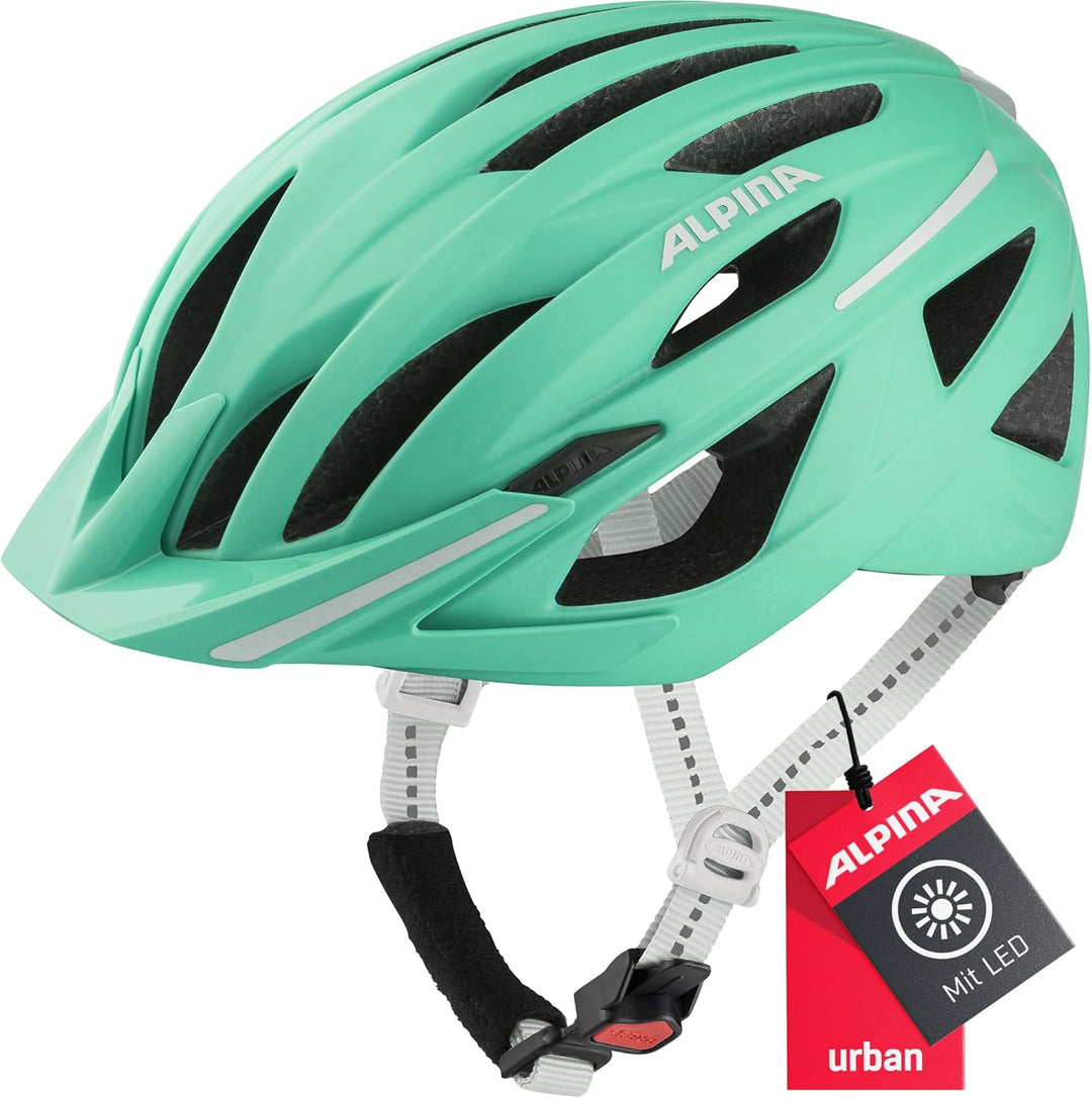 ALPINA HAGA - Stossabsorbierender, Sicherer & Optimal Anpassbarer Urban Fahrradhelm Mit Integriertem