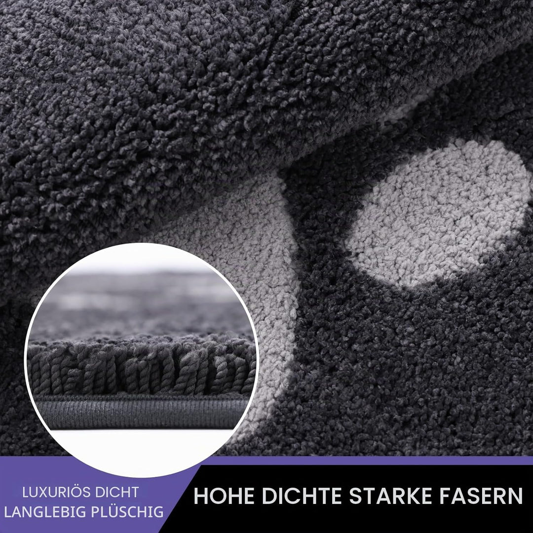 Schmutzfangmatte für Innenbereich 80 x 120 cm, rutschfeste waschbare Matte, niedriges Profil Innentü