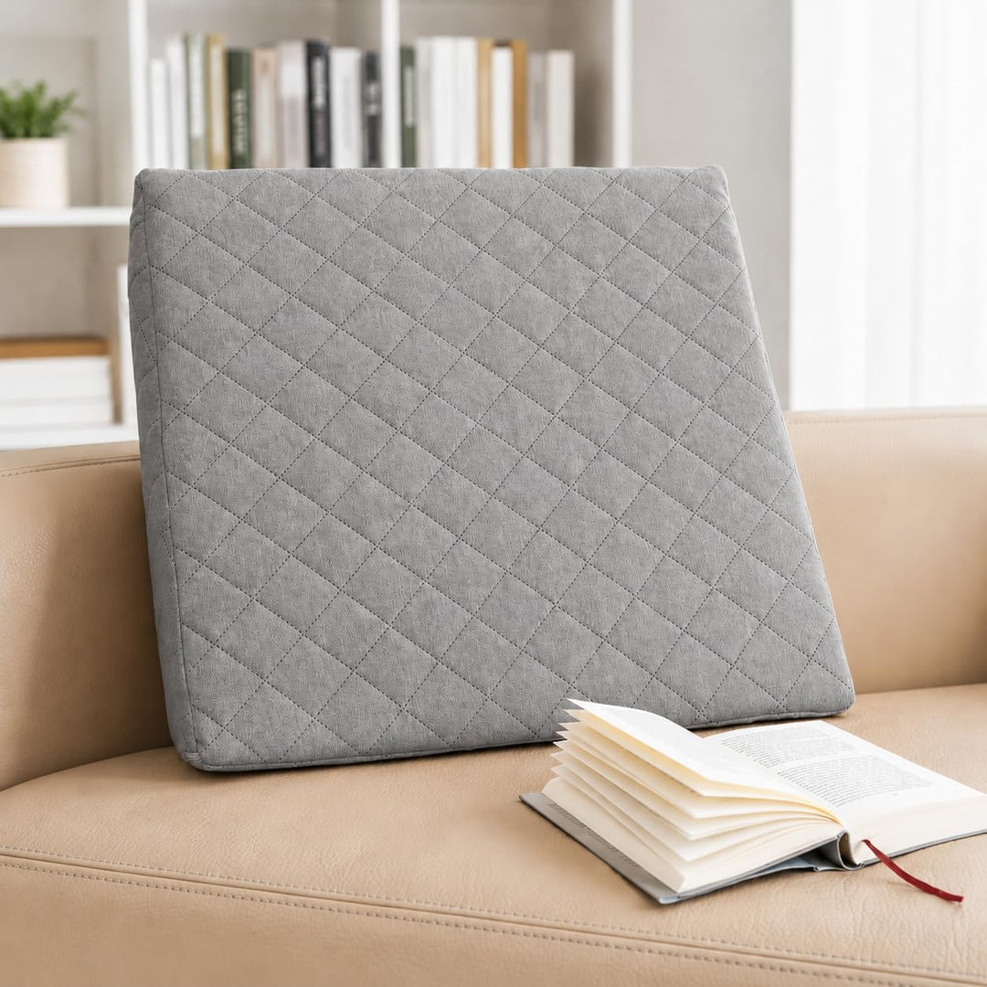 Sabeatex® Rückenkissen, Keilkissen für Couch und Sofa, Lesekissen für bequemes Sitzen. 5 Unifarben f