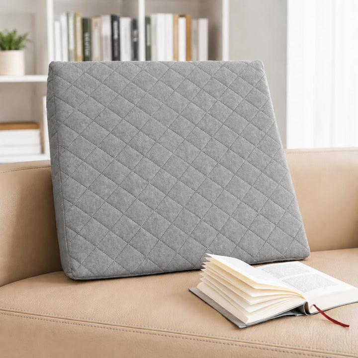 Sabeatex® Rückenkissen, Keilkissen für Couch und Sofa, Lesekissen für bequemes Sitzen. 5 Unifarben f