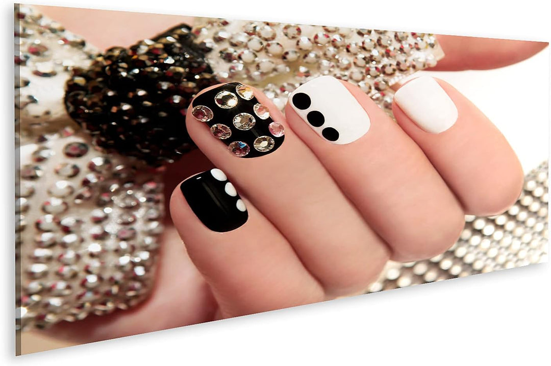 islandburner Bild auf Leinwand Maniküre Kurze Nägel Nagelstudio Bilder Wandbilder Poster Leinwand 12