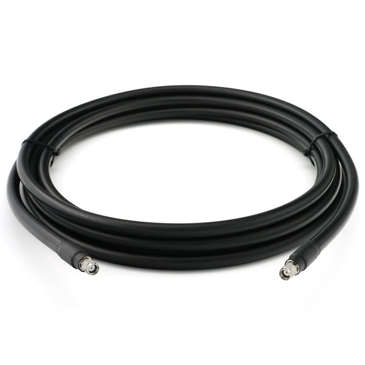 12m RP-SMA Stecker auf RP-SMA Stecker Koaxialkabel – 12 Meter 8D-FB Ultra-Verlustarmes Ø11.1mm Verlä