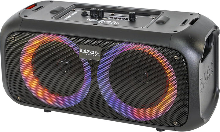 Batteriebetriebene Aktivbox ''Street-Sound'' 2 x 6.5''/16cm, 100W, mit Beleuchtung