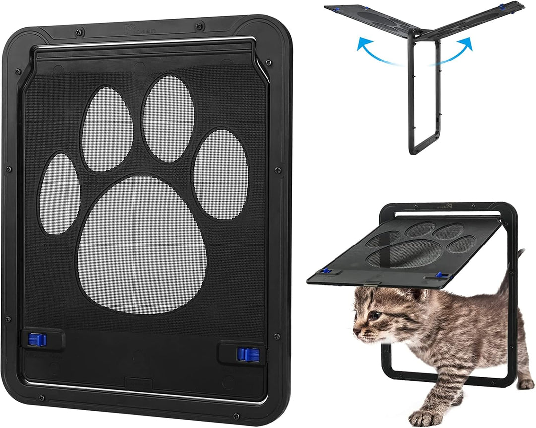 Katzenklappe Innentür, Hundeklappen Katzenklappe Automatisch, Haustier Bildschirm Türklappe Abschlie