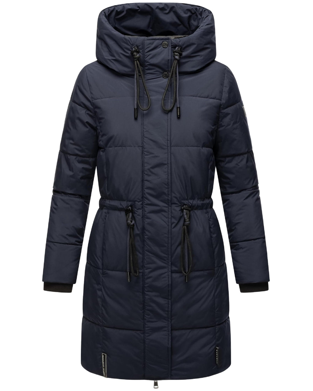 Navahoo Damen Wintermantel kurzer Steppmantel mit Kapuze Zuckertatze XIV XS-XXL XS Navy, XS Navy