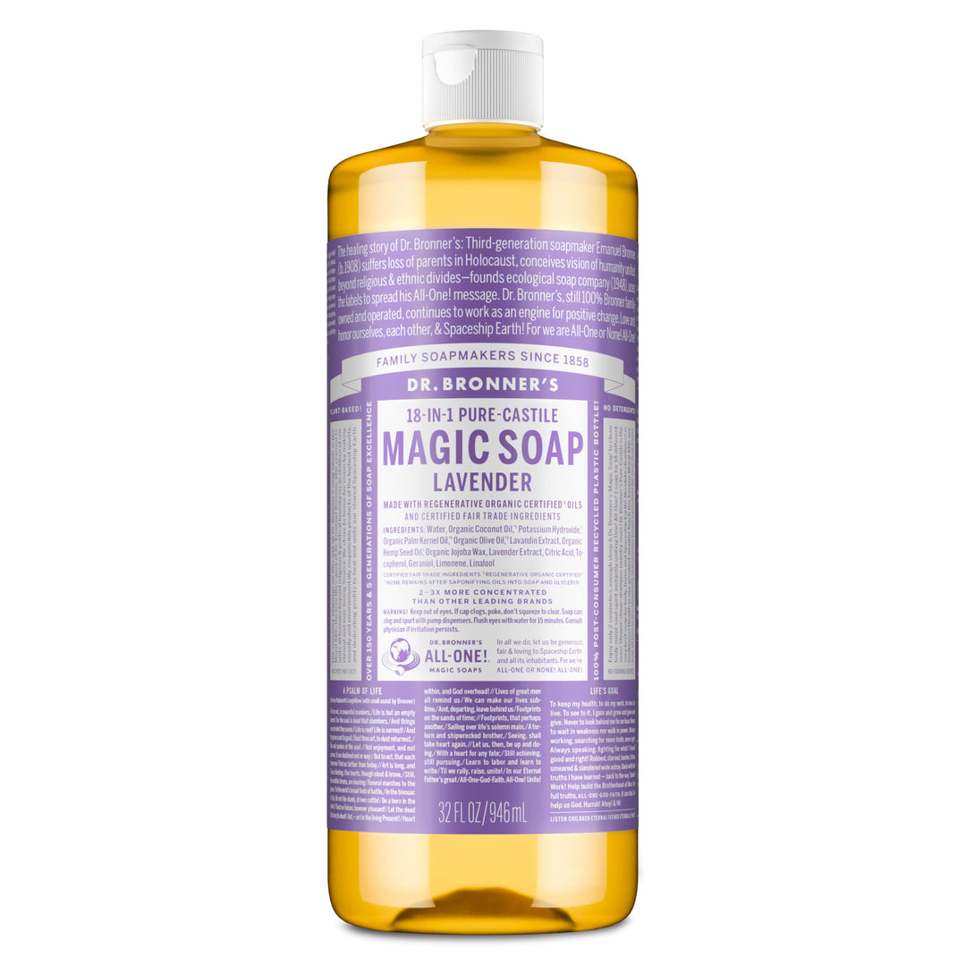Dr. Bronner, Kastilien-Flüssigseife, Bio-Lavendel, 946 ml 946 ml (1er Pack), 946 ml (1er Pack)