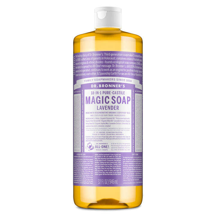 Dr. Bronner, Kastilien-Flüssigseife, Bio-Lavendel, 946 ml 946 ml (1er Pack), 946 ml (1er Pack)