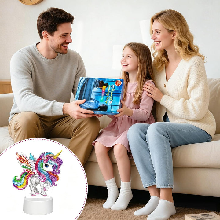 Zoyomax Diamond Painting Nachtlicht, Basteln für Erwachsene, 3D Kreative Diamond Painting Lampe Einh