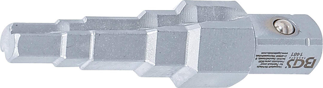 BGS 1461 | Stufenschlüssel | 12,5 mm (1/2") | 5-stufig | Sanitär-Schlüssel für Heizung / Thermostat
