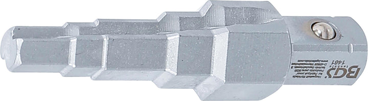 BGS 1461 | Stufenschlüssel | 12,5 mm (1/2") | 5-stufig | Sanitär-Schlüssel für Heizung / Thermostat