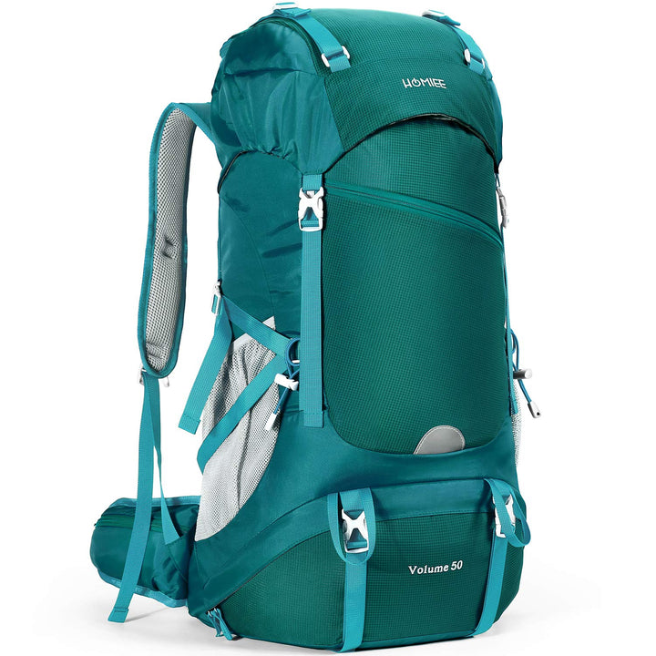 HOMIEE Wanderrucksack 50L, Herren Damen Wasserdichter Trekkingrucksack Reiserucksack Outdoor Wandern