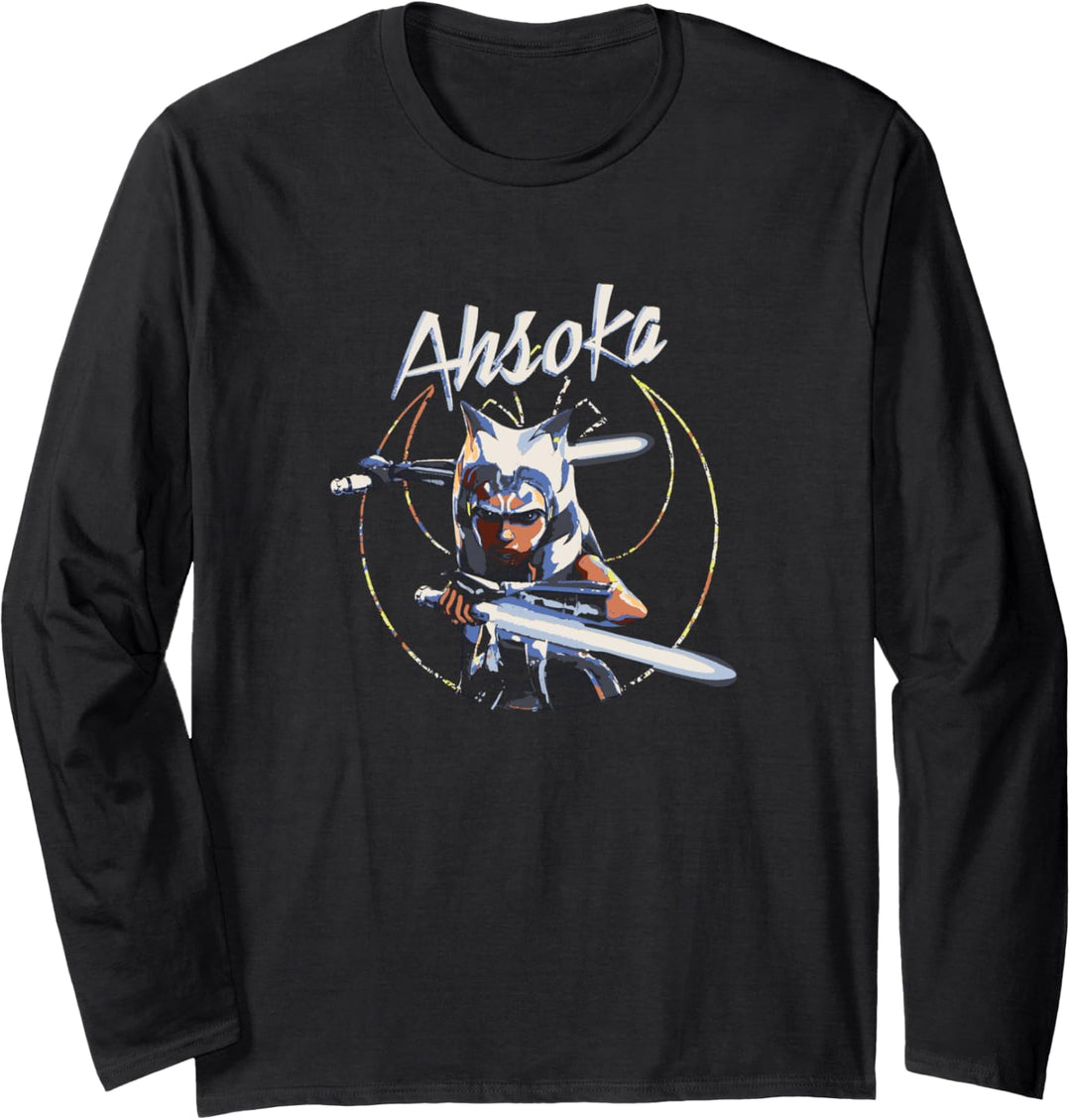 Star Wars Ahsoka Clone Wars Transparent Rebel Emblem Langarmshirt