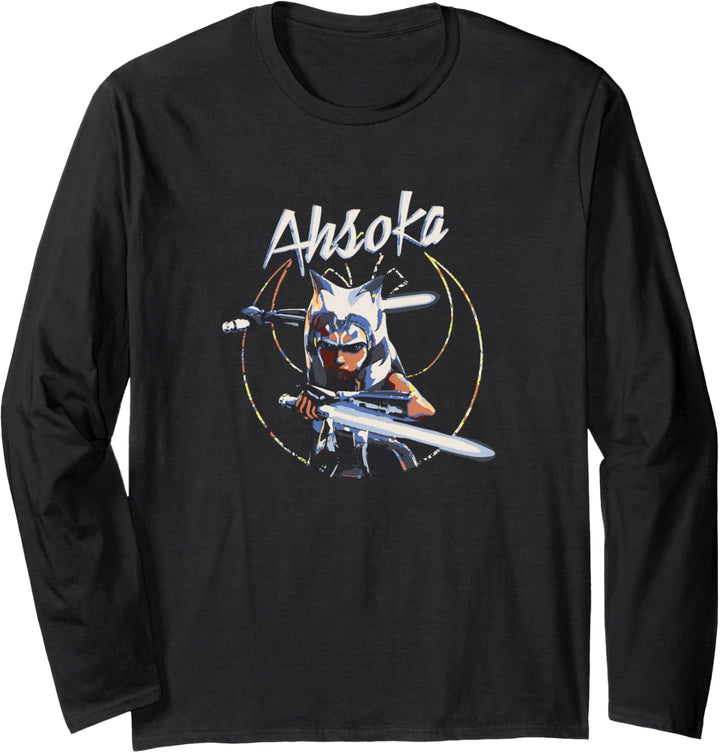 Star Wars Ahsoka Clone Wars Transparent Rebel Emblem Langarmshirt
