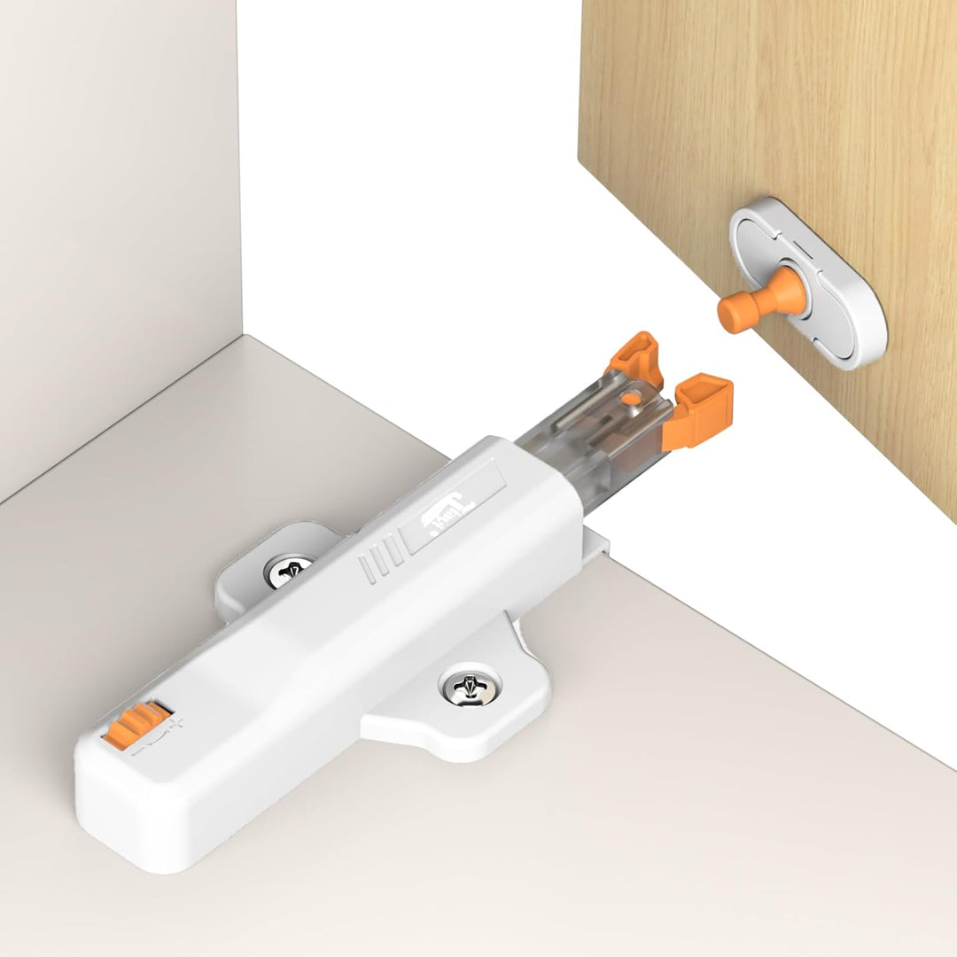 Push to Open Türöffner Heavy Duty Jiayi 2 Stück Drucktüröffner Magnet Schrank 40 N Feder Schnappvers