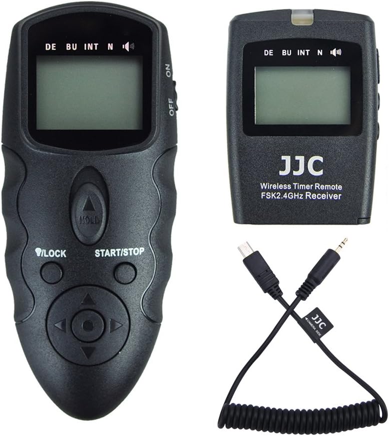 JJC Wireless Remote Shutter Release Control Zeitraffer-Intervallmesser-Timer für Sony Z-V1 A7III II