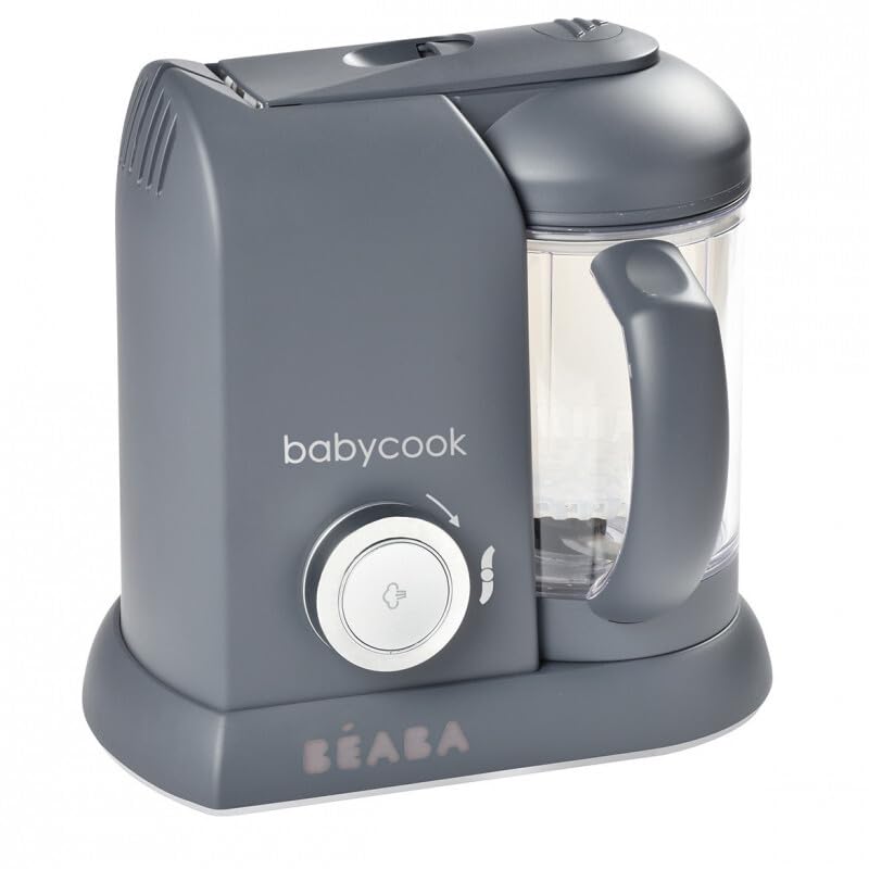 BÉABA - Babycook Solo - 4 in 1 Babynahrungszubereiter - Schonender Dampfgarer - Schnelles Dampfgaren
