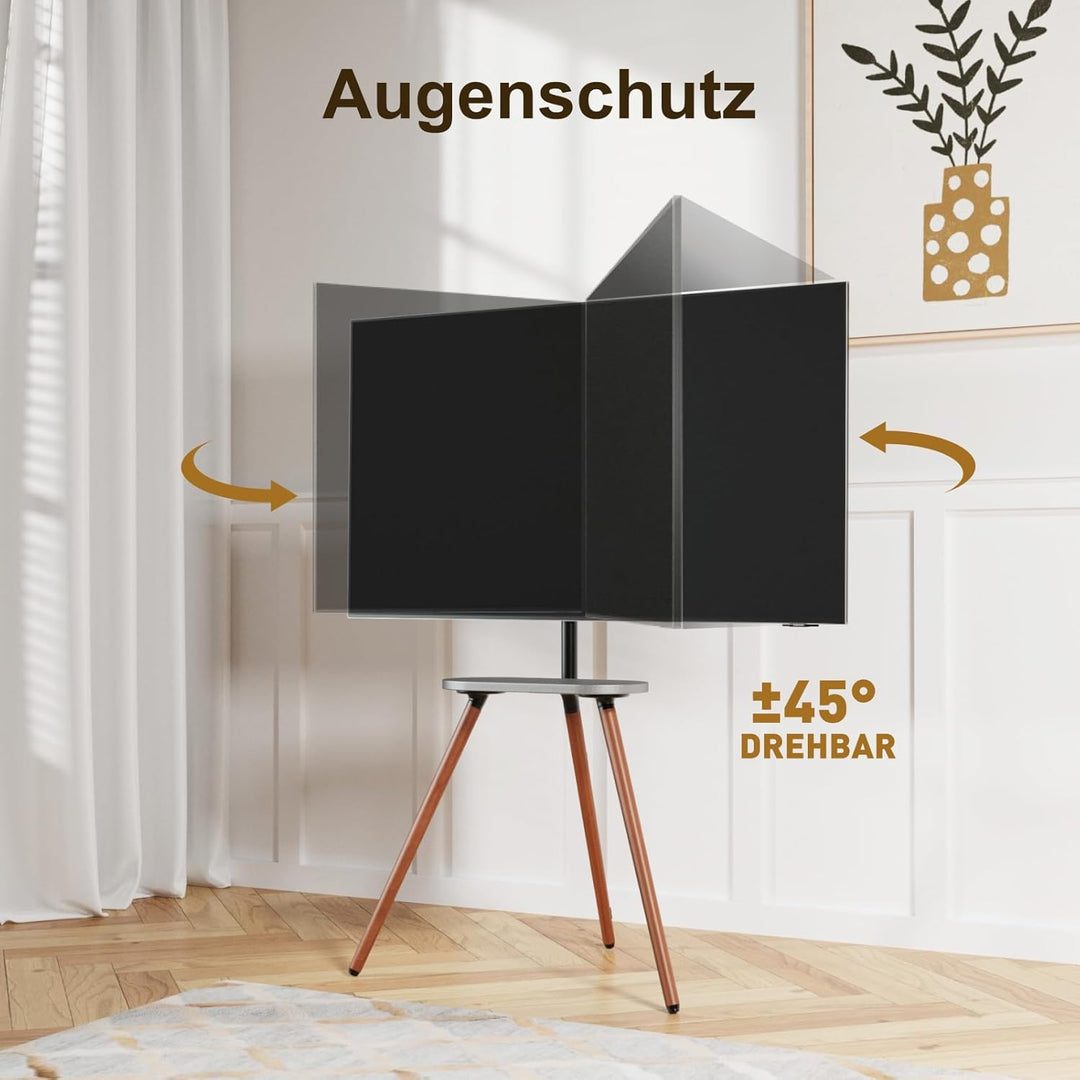 ECOTINY TV staffelei für 40 bis 65 Zoll LCD LED OLED Bildschirm bis zu 35 kg, höhenverstellbar und s