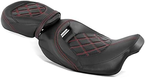 Sitzbank für Harley Davidson Electra Glide Ultra Classic 09-20 Craftride RH3 schwarz-rot
