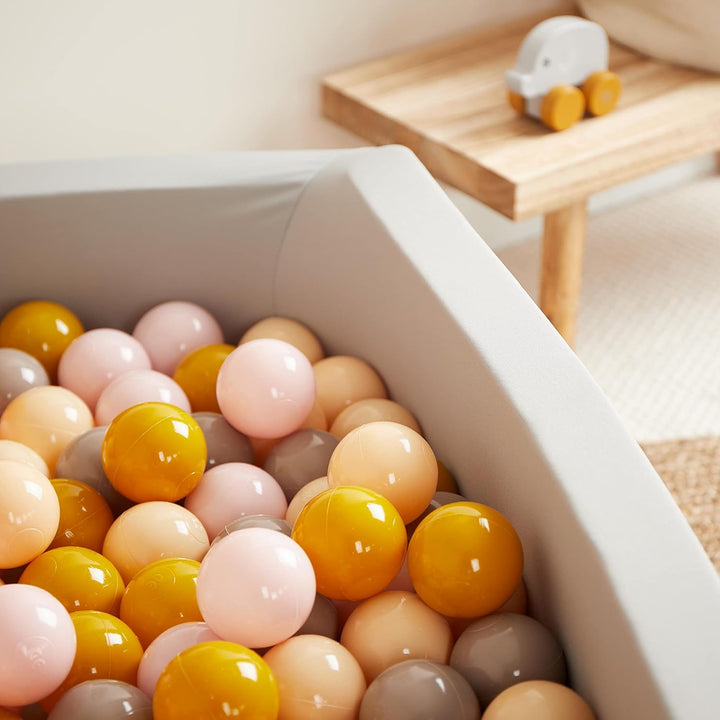 Bieco Bälle für Bällebad Sunrise | 100 Stück | Bunte Bälle | Bällebad Kinder | Bällebad Baby | Bälle