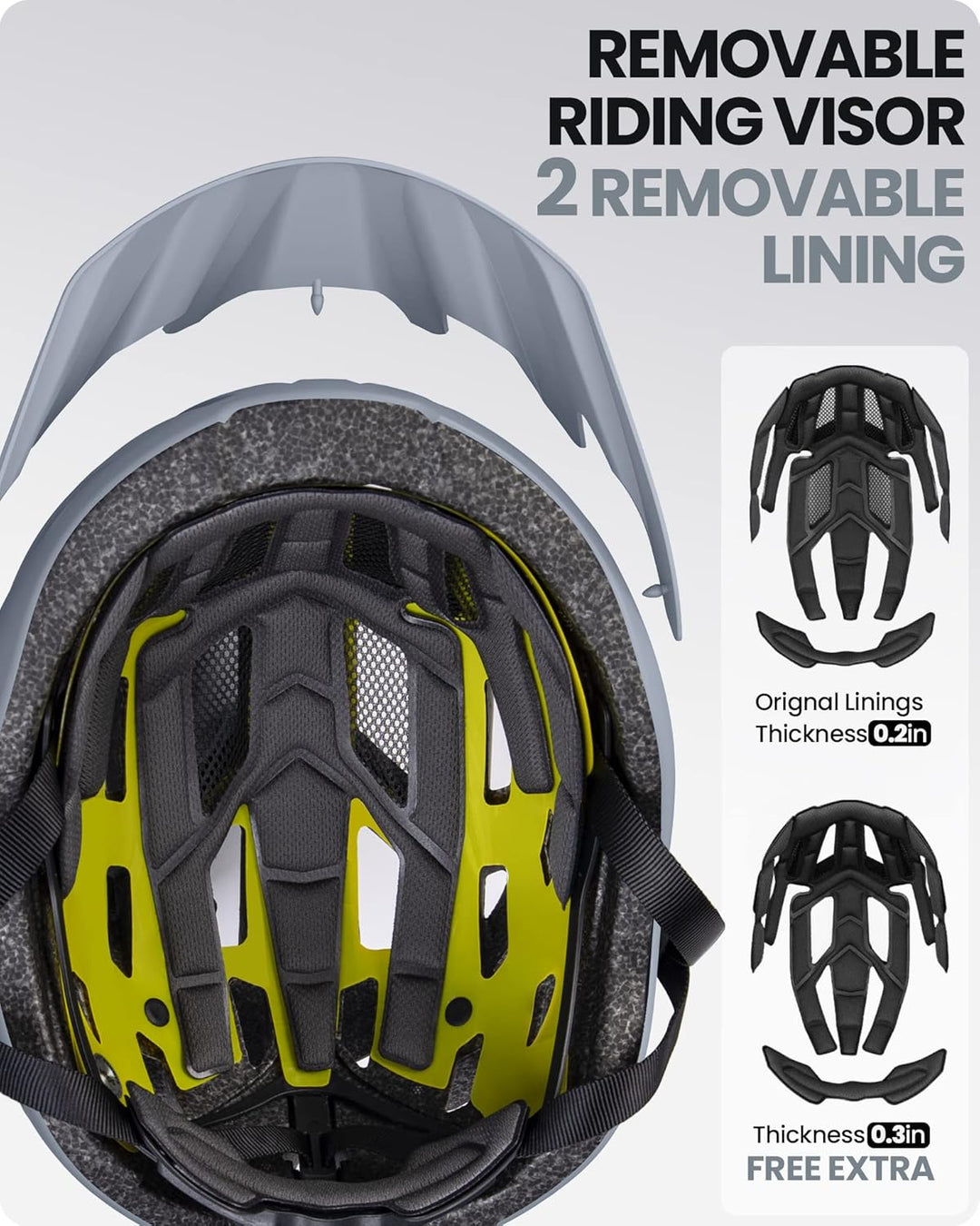 OutdoorMaster MIPS Fahrradhelm - Zwei herausnehmbare Innenfutter & Belüftung in Multi-Environment -
