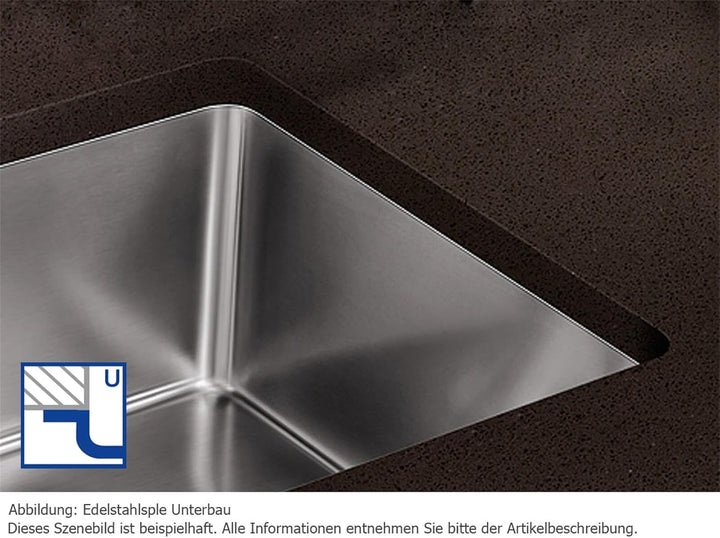 BLANCO SUPRA 340-U | Edelstahl | Einbauart: Unterbau | ohne Ablauffernbedienung | 40er Unterschrank
