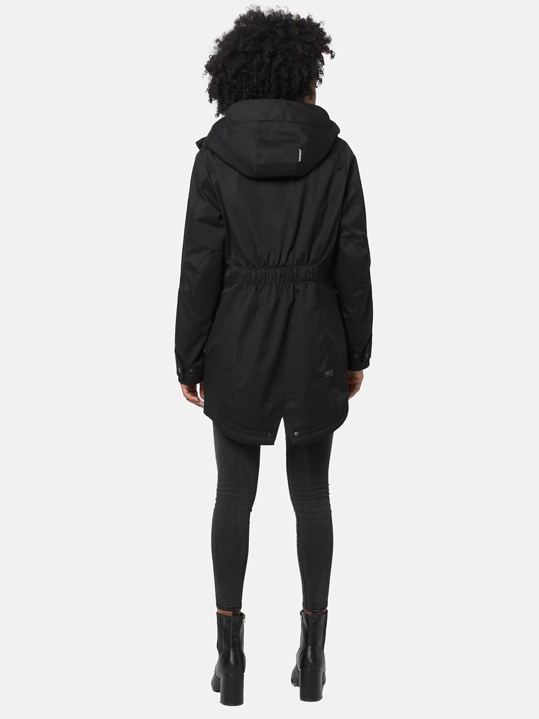Navahoo Damen Übergangsjacke Warmer Kurzmantel Regenjacke wasserdicht mit Kapuze Brinjaa XS-XXL S Sc