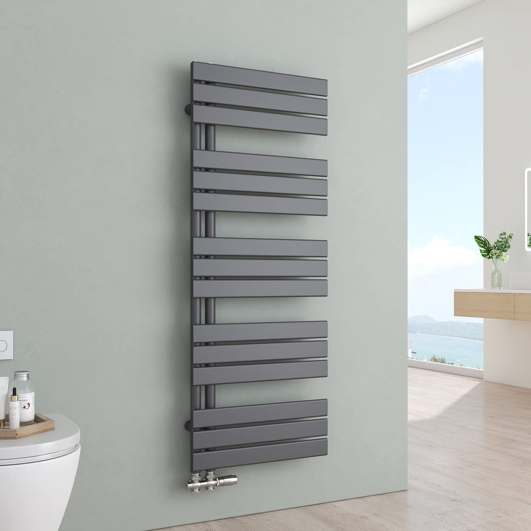 S'AFIELINA Badheizkörper Paneel Heizkörper Bad 1320x500mm Handtuchheizkörper mit Mittelanschluss 695