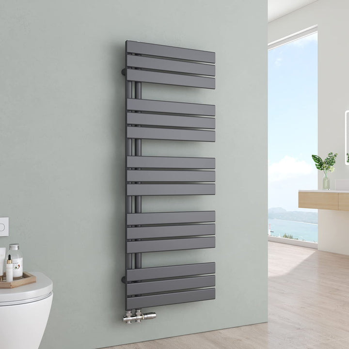 S'AFIELINA Badheizkörper Paneel Heizkörper Bad 1320x500mm Handtuchheizkörper mit Mittelanschluss 695