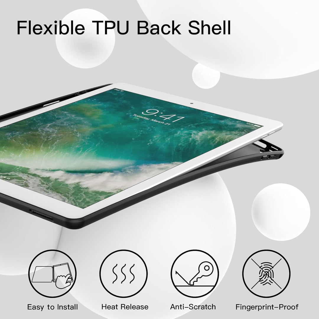 JETech Hülle für iPad Pro 12,9 Zoll (Modell 2015/2017, 1./2. Generation) mit Stifthalter, Dünne Tabl