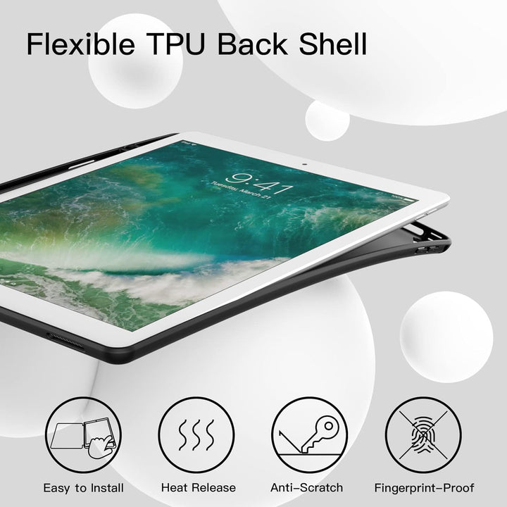 JETech Hülle für iPad Pro 12,9 Zoll (Modell 2015/2017, 1./2. Generation) mit Stifthalter, Dünne Tabl