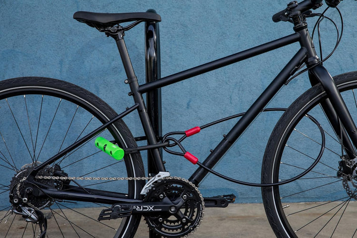 ABUS Bügelschloss Ultra 410 + SH34-Halterung + Sicherungskabel Cobra 10/120 - Fahrradschloss mit Run