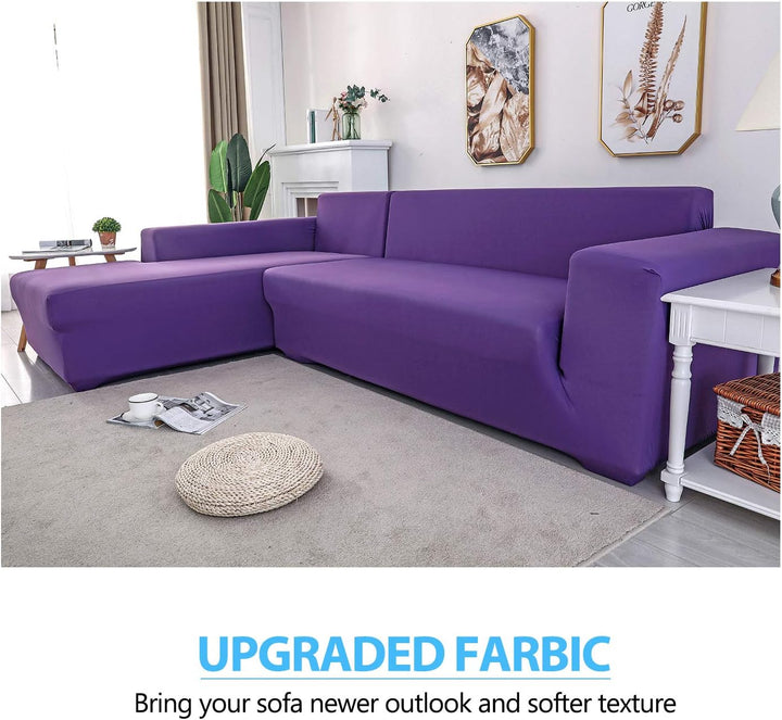 PETCUTE Sofabezüge Stretch Sofaschutz elastisch L-Form Sofa bezug ecksofa Sofabezug Sofaüberwürfe fü