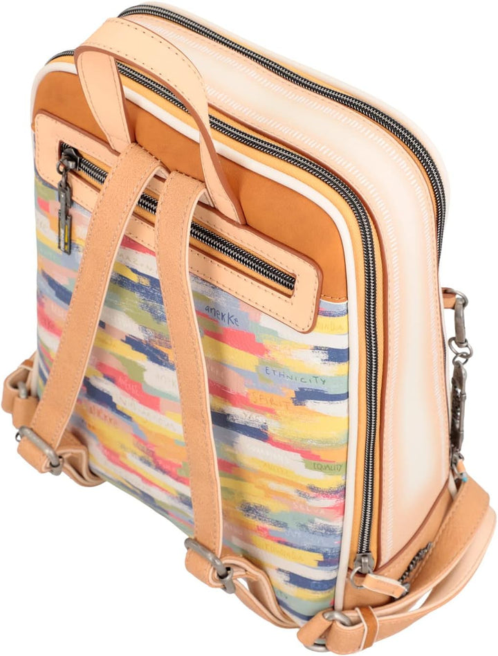 Anekke Damen Doppelfach Rucksack für unterwegs, bunt