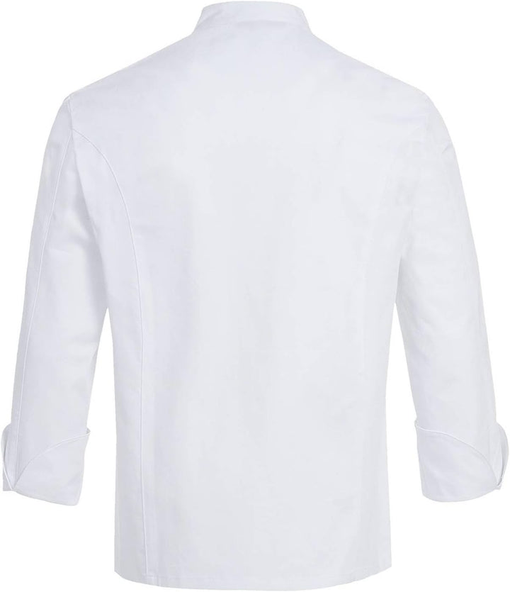 Greiff Gastro Moda Cuisine Herren Kochjacke Regular-Fit XXS Weiss, XXS Weiss