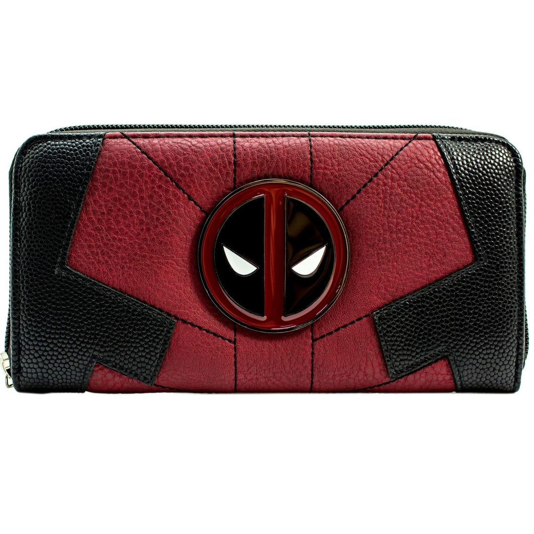 Deadpool Anti-Hero Suit Up Outfit Metall Emblem Geldbörse/Geldbeutel Portemonnaie mit Münzfach & Kar