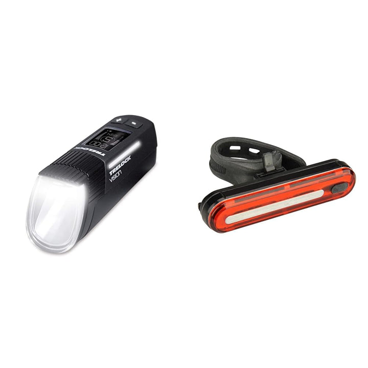 Trelock LS 760 I-Go Vision Frontscheinwerfer, schwarz, One size Bundle mit Akku-Stableuchte, Bundle