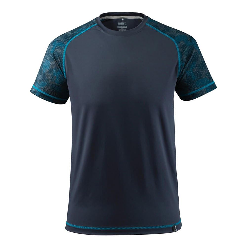 Mascot 17482-944-010-XS T-Shirt "Slim" Grösse in schwarz/blau, XS XS-5XL, XS-5XL