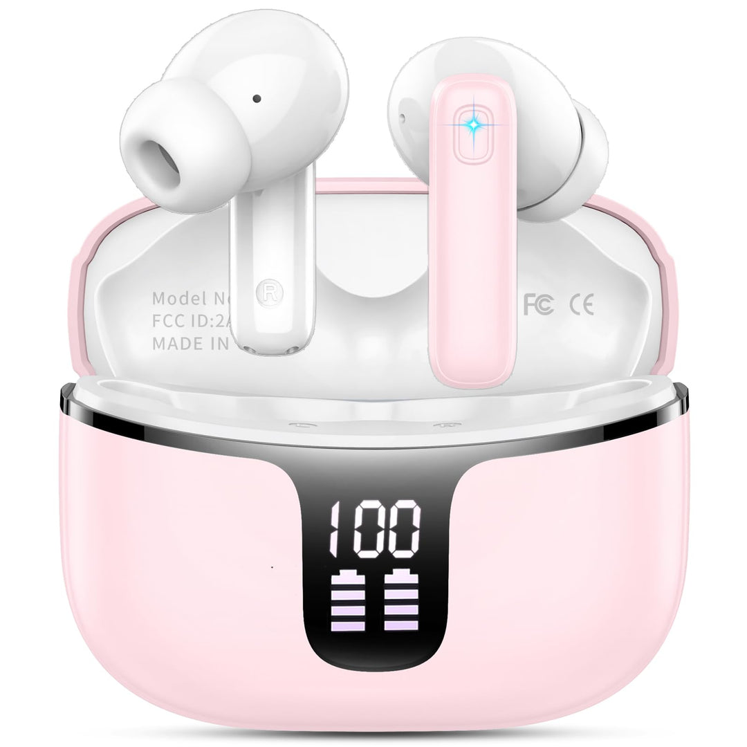 Bluetooth Kopfhörer, 2026 Stereo-Bass 3.0 Kopfhörer Kabellos Bluetooth, 4 ENC Noise Cancelling Mics